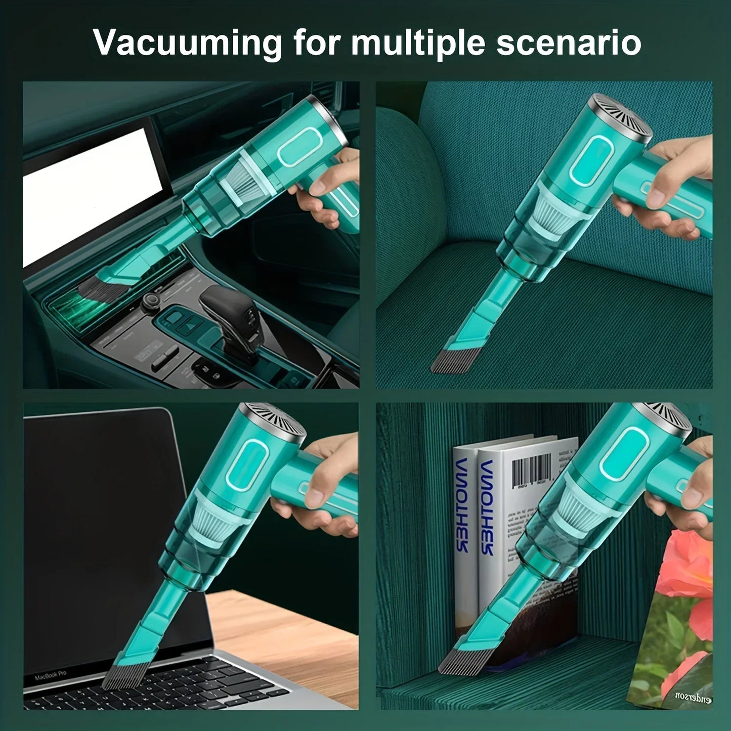 Wireless Portable Car Vacuum Cleaner Cleaner Cordless Handheld Auto Vacuum Car Dual Use Mini Vacuum Cleaner